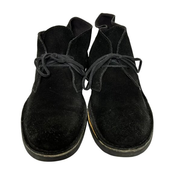 Clarks Bushacre 2 Black Suede Desert Boots